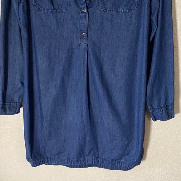 Old Navy Blue Denim Shirt Dress size M - Picture 3 of 7